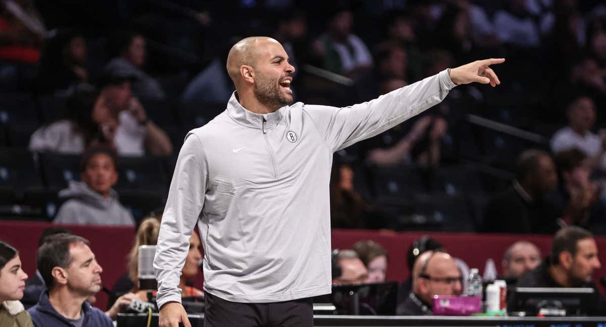 Jordi Fernández, durante el último partido de los Brooklyn Nets.