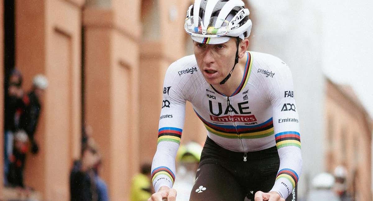 Tadej Pogacar, en el último Giro de Lombardía.