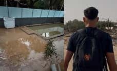 Rubo Iranzo, jugador del Valencia afectado por la DANA, se lesiona entre achicar agua y entrenar