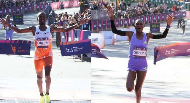 Nageeye y Chepkirui triunfan en el Maratón de Nueva York en dos finales apretados