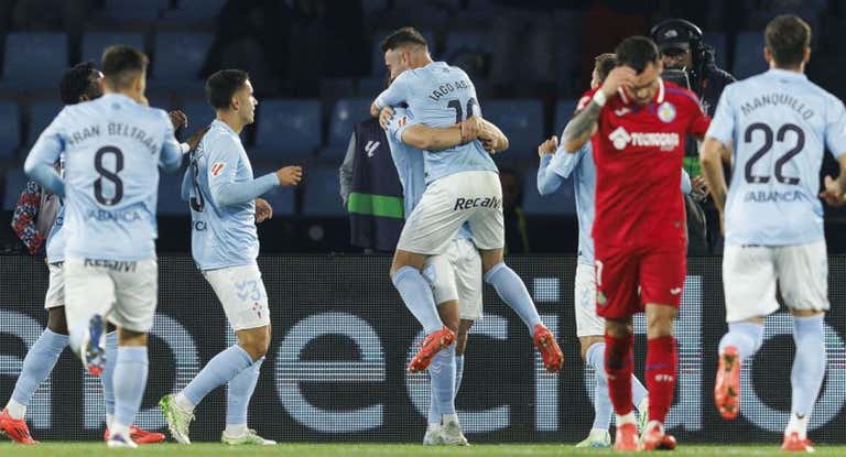 El Celta resurge con la magia de Aspas y la poca pólvora del Getafe