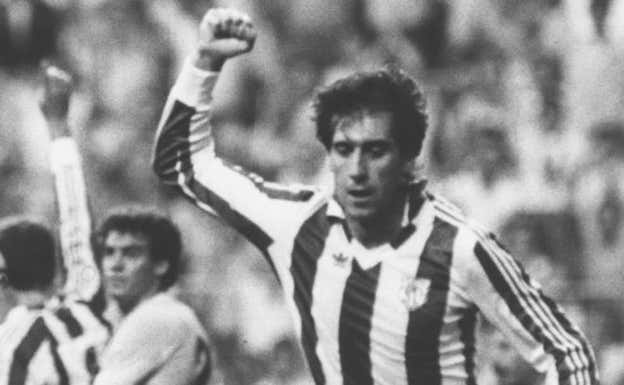 Sarabia celebra un gol con el Athletic. Archivo