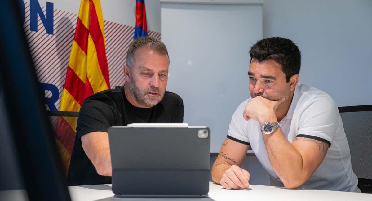 Flick y Deco reunidos en la Ciudad Deportiva