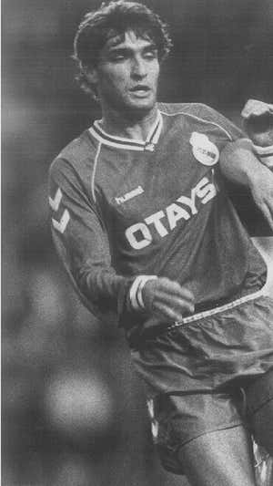 Aldana, en un partido con el Real Madrid.