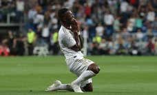 Volviendo a las lágrimas de Vinicius contra Osasuna en su día más difícil en el Bernabéu