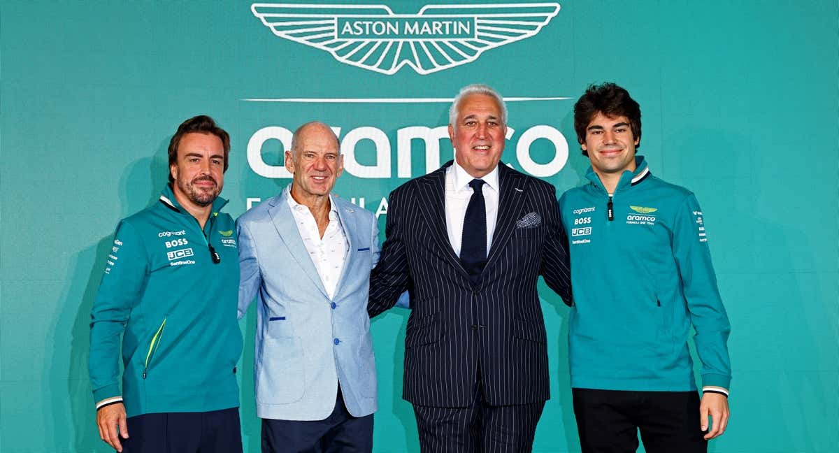 Reunión de pastores durante la presentación de Adrian Newey./AFP