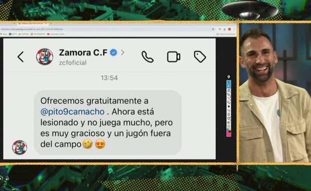 La Revuelta enseñó el mensaje que mandaron desde Zamora. @LaRevuelta_TVE