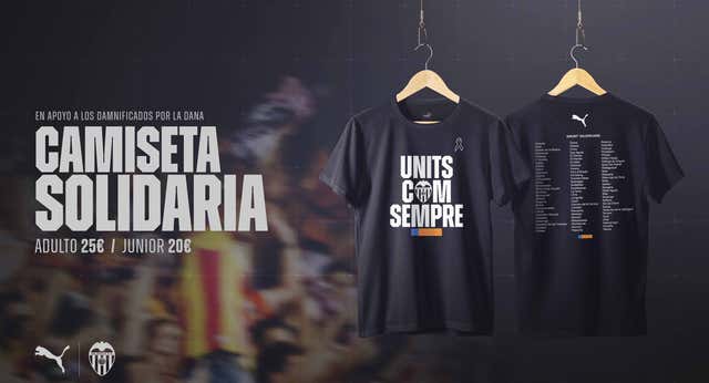 El Valencia vende camisetas con beneficios por la DANA y dona la taquilla ante el Betis… Mientras espera a que Lim se decida a ayudar