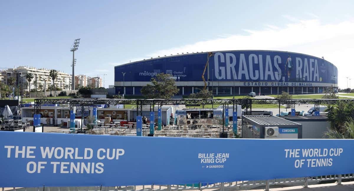 Málaga rinde homenaje a Rafa Nadal.