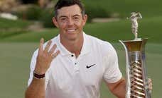 McIlroy, líder junto a Hatton en Dubai, da un primer paso para igualar el récord de Seve
