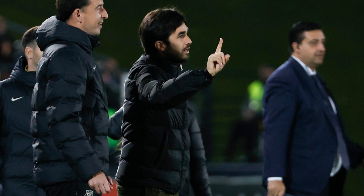 Pere Romeu durante el Clásico.