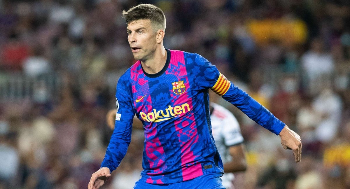 Gerard Piqué, durante su etapa en el Barça.