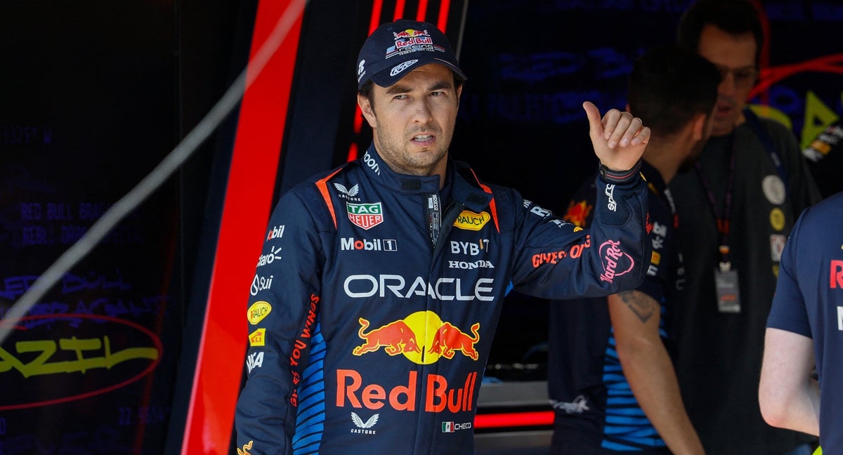 Sergio Pérez durante el GP de Brasil.