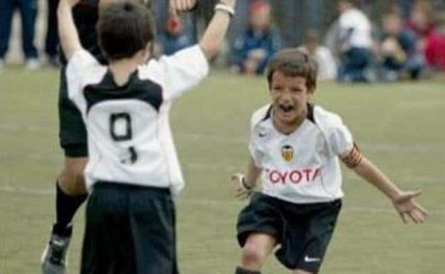 Soler y Chirivella, en la cantera del Valencia.