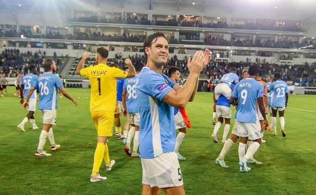 David Goldar, después de un partido del Pafos.  INSTAGRAM