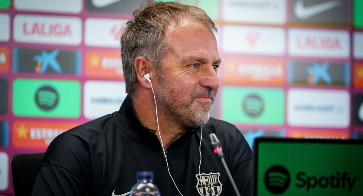 Hansi Flick, en conferencia de prensa.