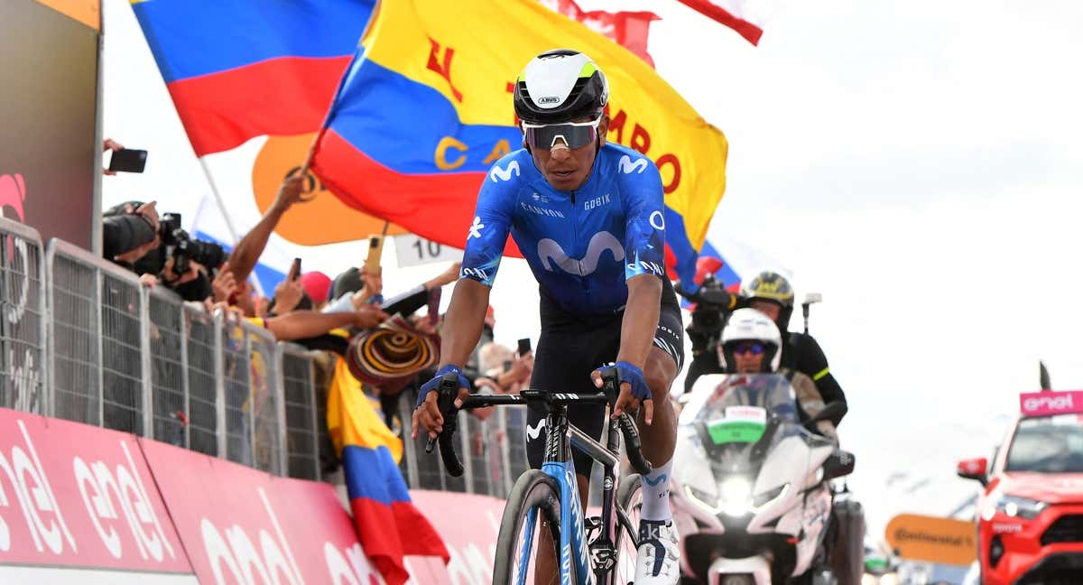 Nairo Quintana en la etapa 15 del Giro de Italia 2024. /REUTERS/Jennifer Lorenzini
