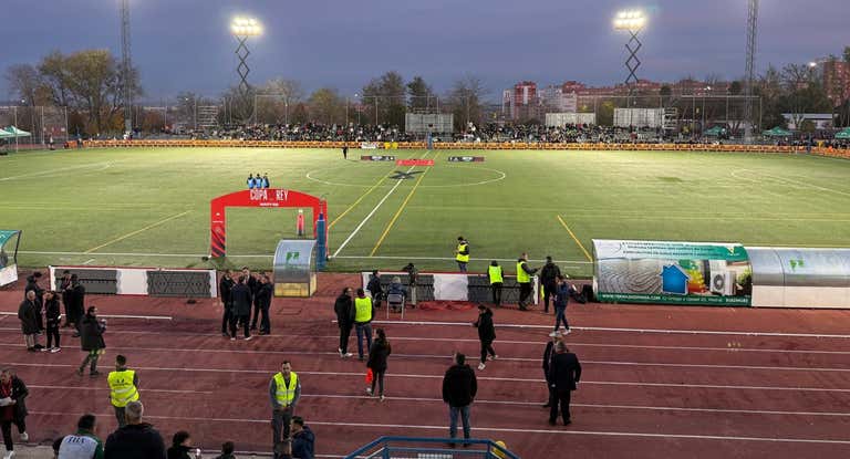 El Estadio de las Américas, instantes antes del encuentro.