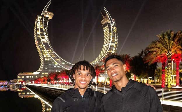 Trent Alexander-Arnold, con Bellingham.  INSTAGRAM