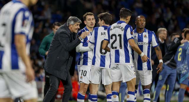 Imanol Alguacil se va «contento, satisfecho y pleno“ por el triunfo «histórico» ante el Ajax