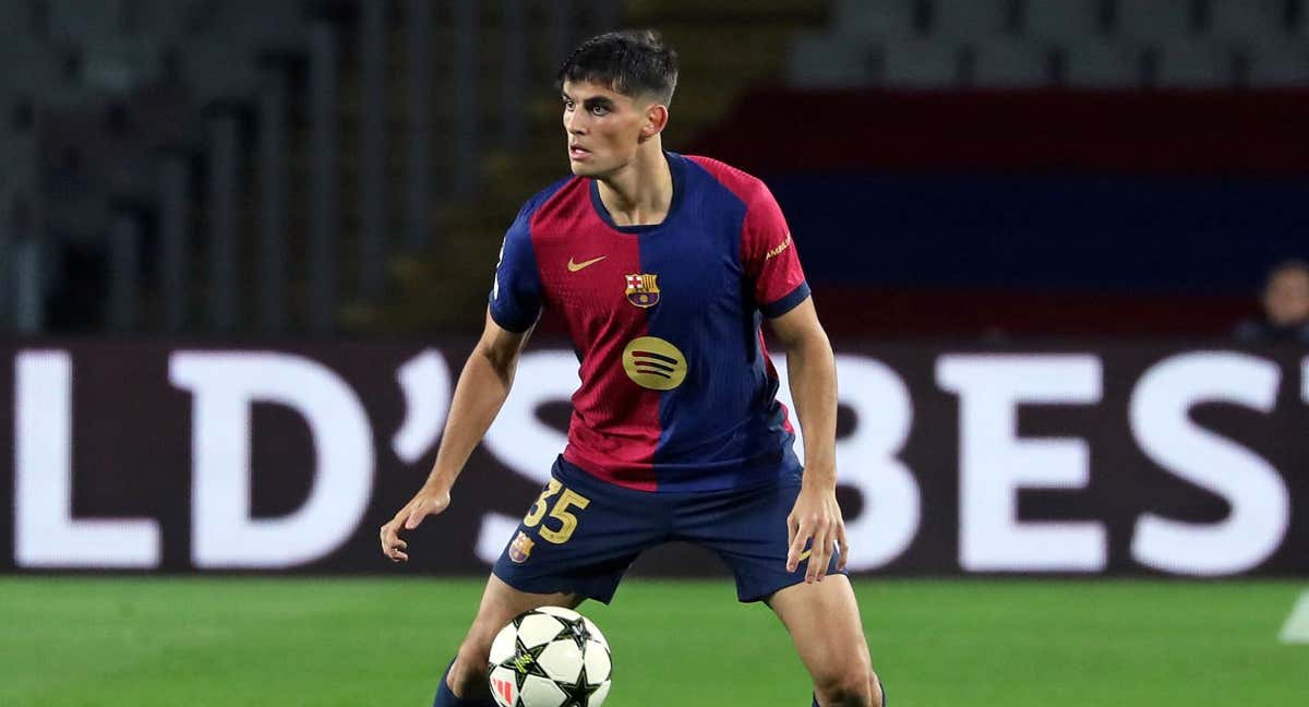Gerard Martín fue titular contra el Brest.