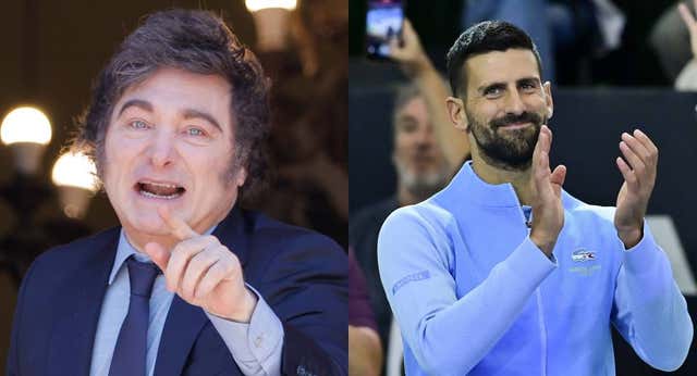 Una hora con Javier Milei: Novak Djokovic decidió que los gustos se los va a dar en vida