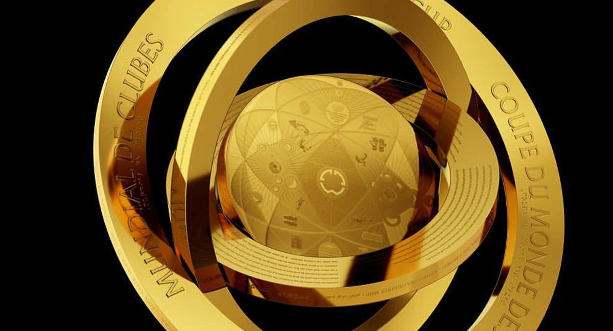 El trofeo del Mundial de Clubes.