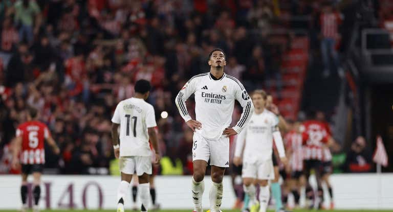 Bellingham, durante el partido ante el Athletic.