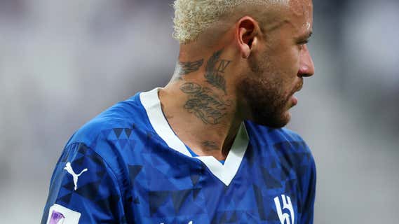 Neymar, en su último partido con el Al-Hilal, a principios de noviembre de de 2024/Getty Images