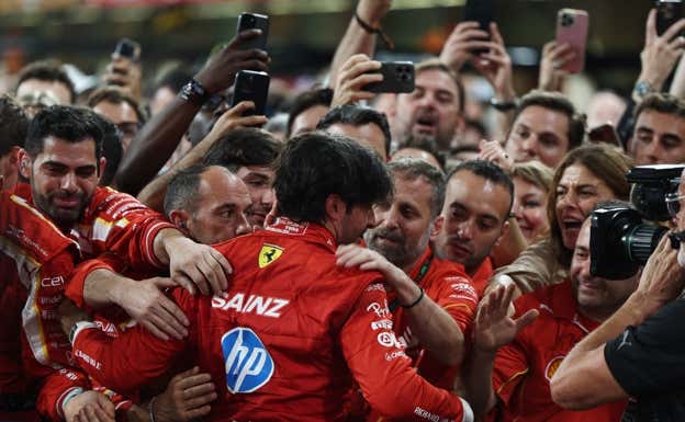 Sainz, en su última carrera con Ferrari. REUTERS