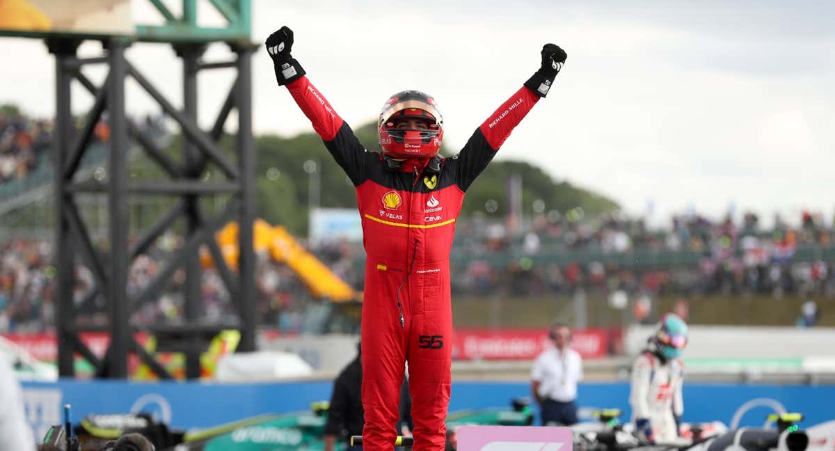Carlos Sainz en Silverstone.