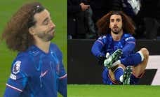 Los 10 minutos fatídicos de Cucurella: dos resbalones, dos goles... ¡Y tira las botas a la basura!