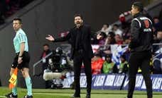 Un Simeone cauto no piensa en la liga: «Cada vez que miramos para arriba hay dos monstruos»