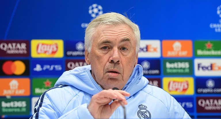 Ancelotti comparece ante los medios en la previa del duelo contra la Atalanta.