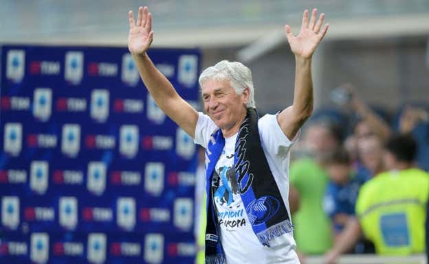 Gasperini, entrenador de la Atalanta.  AFP