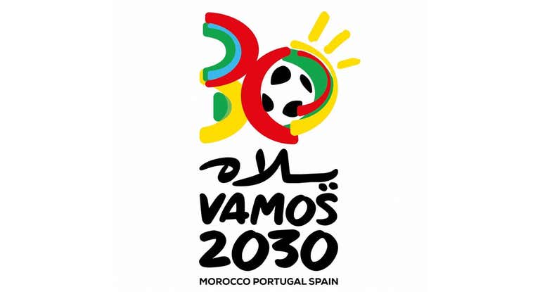 Logo para la candidatura conjunta del Mundial 2030.