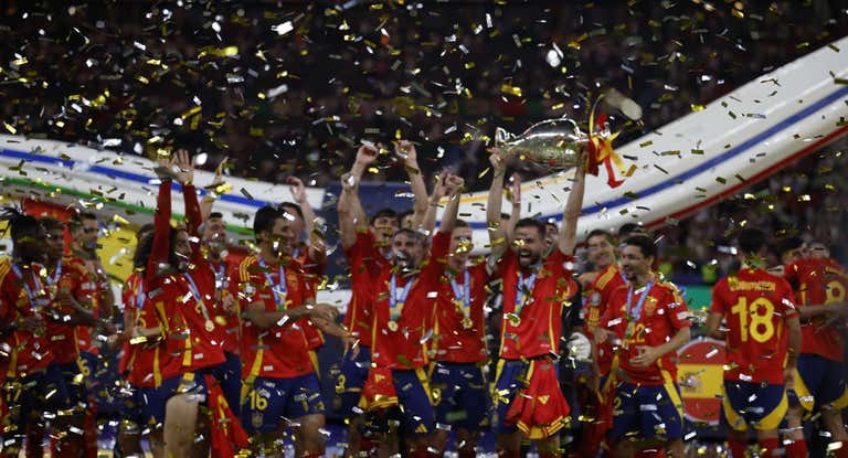 La Selección celebra su título continental.