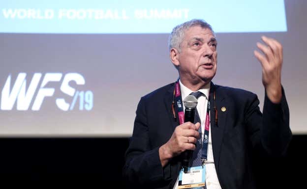 Villar, en un acto del World Football Summit en 2019.  GETTY