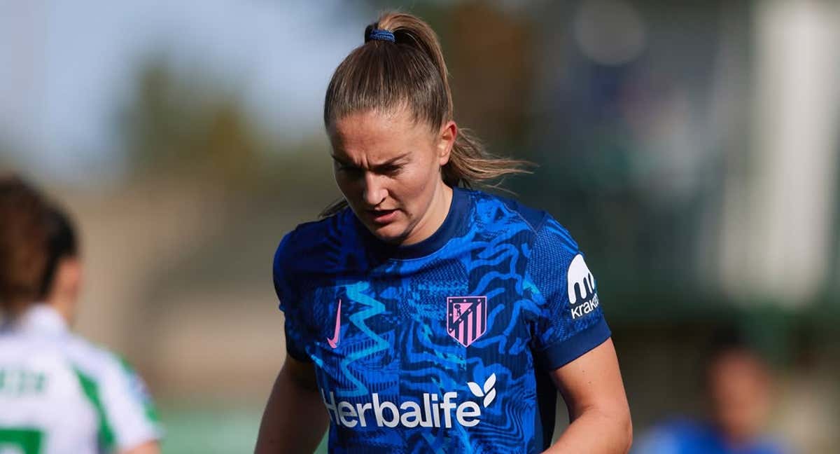 Boe Risa durante el partido. </p><p> /ATLÉTICO DE MADRID FEMENINO