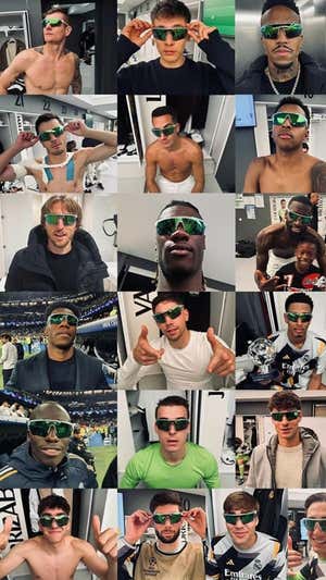 La plantilla blanca, con gafas futuristas de Nike  (@camavinga)