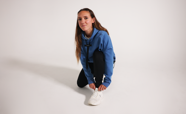 Laura Luengo, en su visita a Relevo. RELEVO/MARTA CAPARRÓS