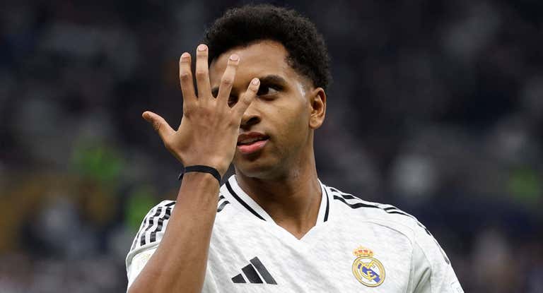Rodrygo celebra su tanto en la Copa Intercontinental.
