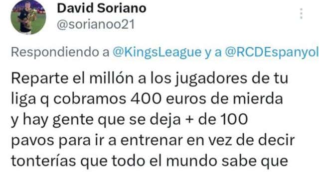 Un jugador de la Kings League responde a Gerard Piqué: “Reparte el millón a los jugadores de tu liga; cobramos 400 euros de mierda”