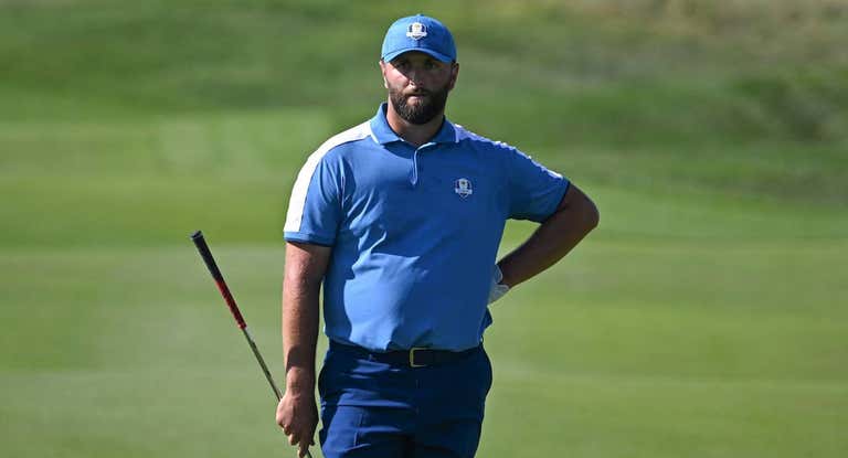 Jon Rahm, en uno de sus partidos durante la última Ryder Cup.