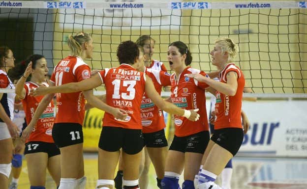 Las jugadoras del Tenerife Marichal en 2006.  ARCHIVO/RAFAEL ALCAIDE