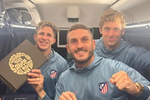 El Atleti celebró el victorión contra el Barça con una cena del restaurante de Luis Suárez