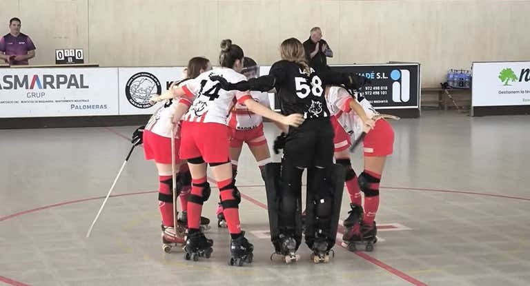 Jugadoras del Club Hockey de Sant Jordi de Desvalls.