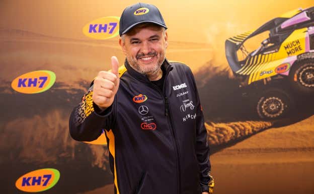 Jubany, durante el día de la prensa en Barcelona previo al Dakar. MEDIAGÉ