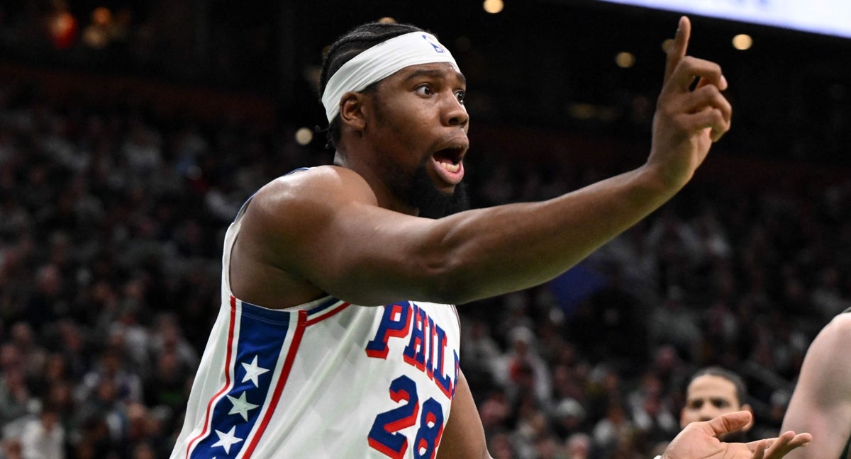 Guerschon Yabusele durante su último partido con los Sixers.