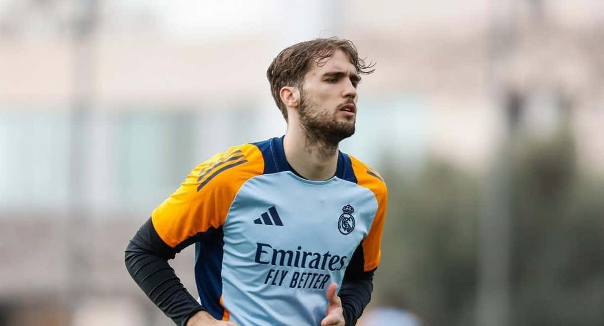 Pablo Ramón, entrenando en Valdebeas.